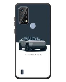 Чохол для Blackview A50 з картинкою «Сріблястий Cybertruck Tesla»