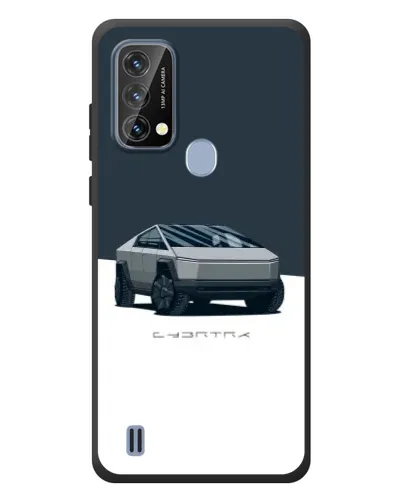 Чохол для Blackview A50 з картинкою «Сріблястий Cybertruck Tesla»