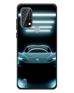 Чохол для Blackview A50 з картинкою «Tesla в неоні»