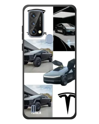 Чохол для Blackview A50 з картинкою «Колаж Cybertruck Tesla»