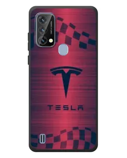 Чохол для Blackview A50 з картинкою «Тесла червоний карбон»