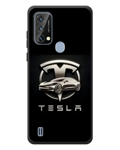 Чохол для Blackview A50 з картинкою «Tesla — срібне авто»