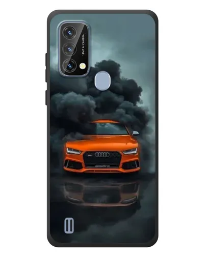 Чохол для Blackview A50 з картинкою «Audi у хмарах диму»