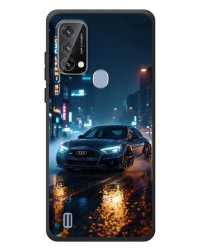 Чохол для Blackview A50 з картинкою «Нічне місто та Audi»
