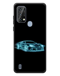 Чохол для Blackview A50 з картинкою «Неоновий контур Lamborghini»