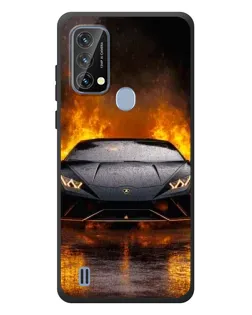 Чохол для Blackview A50 з картинкою «Lamborghini у вогні»