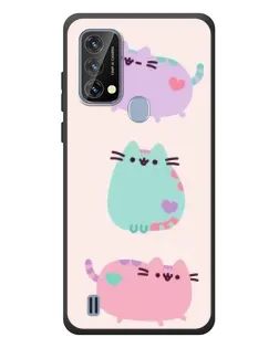 Чохол для Blackview A50 з картинкою «Pusheen тріо»