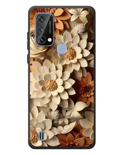 Чохол для Blackview A50 з картинкою «Бежевий флористичний декор»