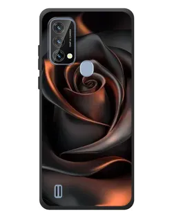 Чохол для Blackview A50 з картинкою «Шовкова чорна троянда»