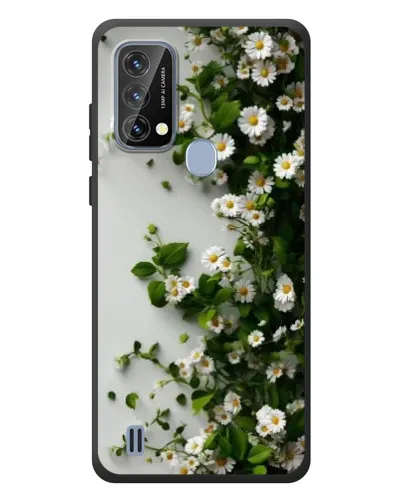 Чохол для Blackview A50 з картинкою «Гілка дрібних білих квітів»