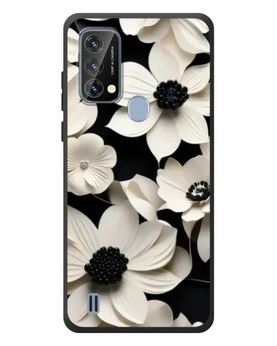 Чохол для Blackview A50 з картинкою «Об'ємні білі квіти»