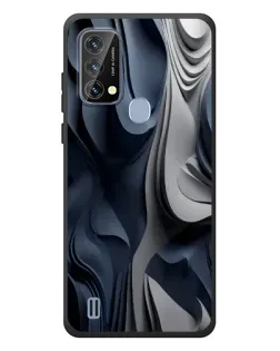 Чохол для Blackview A50 з картинкою «Об'ємні сині складки»