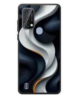 Чохол для Blackview A50 з картинкою «Об'ємні чорно-білі стрічки»