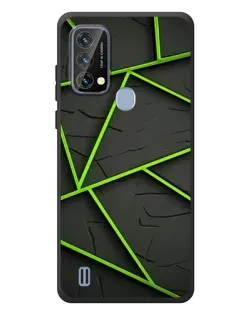 Чохол для Blackview A50 з картинкою «Зелені геометричні лінії»