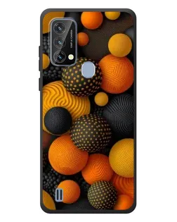 Чохол для Blackview A50 з картинкою «Об'ємні помаранчеві сфери»