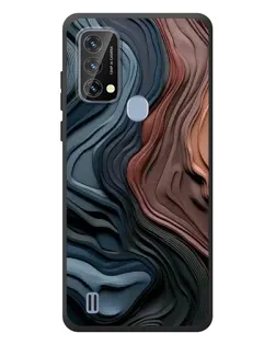 Чохол для Blackview A50 з картинкою «Кольорові хвилі каньйону»