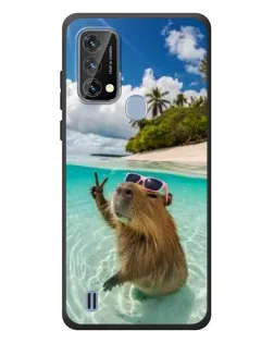 Чохол для Blackview A50 з картинкою «Капібара на морі»