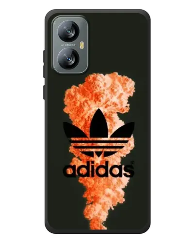 Чехол для Blackview A52 Pro с картинкой «Оранжевый дым Adidas»