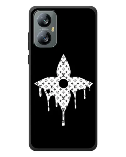 Чехол для Blackview A52 Pro с картинкой «Цветочная монограмма»