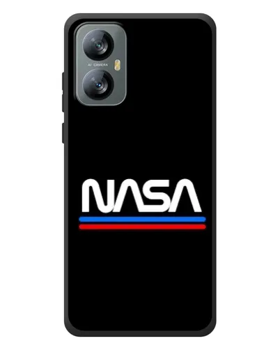 Чехол для Blackview A52 Pro с картинкой «NASA — классика Red Blue»