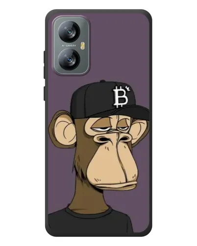 Чехол для Blackview A52 Pro с картинкой «Bored Ape в кепке»