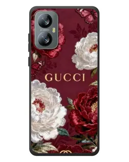 Чехол для Blackview A52 Pro с картинкой «Gucci — бордовые розы»