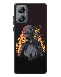 Чохол для Blackview A52 Pro з картинкою «PUBG — вогняний силует»