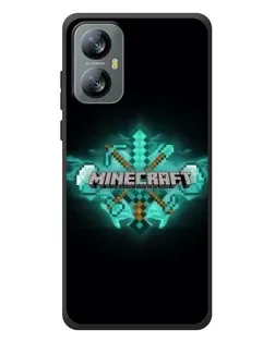 Чехол для Blackview A52 Pro с картинкой «Minecraft Diamond лого»