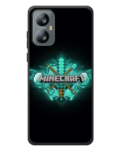 Чехол для Blackview A52 Pro с картинкой «Minecraft Diamond лого»
