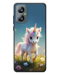 Чехол для Blackview A52 Pro с картинкой «Единорог на поляне»
