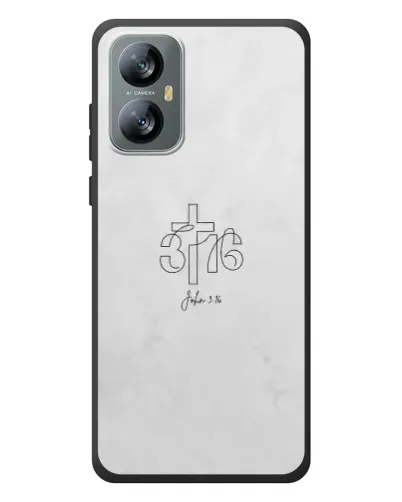 Чехол для Blackview A52 Pro с картинкой «Иоанна 3:16 Крест»