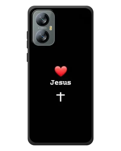 Чехол для Blackview A52 Pro с картинкой «Сердце - Jesus»