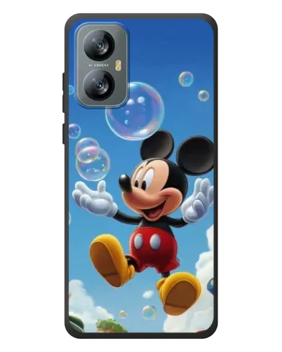 Чехол для Blackview A52 Pro с картинкой «Mickey и мыльные пузыри»