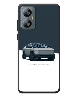 Чехол для Blackview A52 Pro с картинкой «Серебристый Cybertruck Tesla»
