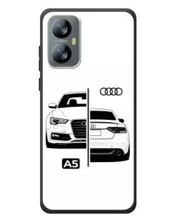 Чехол для Blackview A52 Pro с картинкой «Audi — контрастный дизайн»
