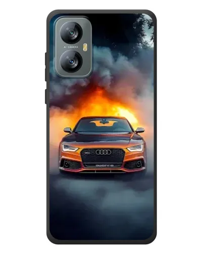 Чехол для Blackview A52 Pro с картинкой «Audi в огненном дыму» Чехол для Blackview A52 Pro с картинкой «Audi в огненном дыму»