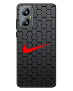 Чехол для Blackview A52 с картинкой «Nike — карбоновая сетка»