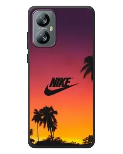 Чехол для Blackview A52 с картинкой «Nike на закате солнца»