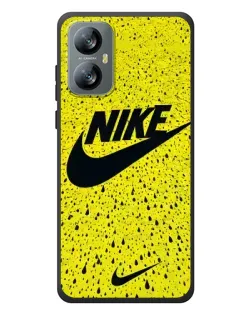 Чехол для Blackview A52 с картинкой «Желтый текстурный Nike»