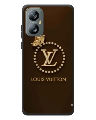 Чохол для Blackview A52 з картинкою «LV — золота печатка»