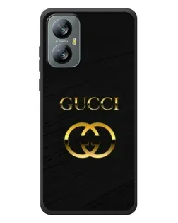 Чохол для Blackview A52 з картинкою «Золотий логотип Gucci»