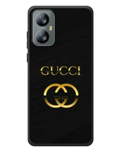 Чохол для Blackview A52 з картинкою «Золотий логотип Gucci»