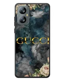 Чохол для Blackview A52 з картинкою «Абстрактні квіти Gucci»