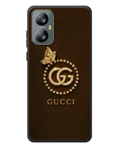 Чохол для Blackview A52 з картинкою «Gucci — золотий метелик»