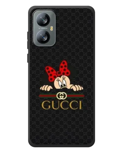 Чохол для Blackview A52 з картинкою «Мінні Маус Gucci — чорний»