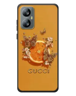 Чохол для Blackview A52 з картинкою «Gucci — золоті метелики»