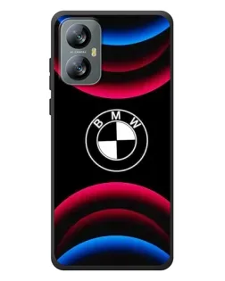 Чохол для Blackview A52 з картинкою «Логотип BMW та неонові дуги»