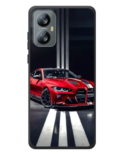 Чохол для Blackview A52 з картинкою «Червона BMW на дорозі»