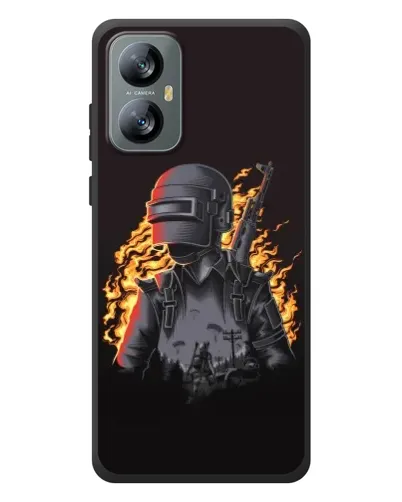 Чохол для Blackview A52 з картинкою «PUBG — вогняний силует» Чохол для Blackview A52 з картинкою «PUBG — вогняний силует»