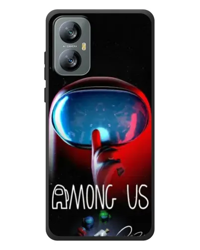 Чехол для Blackview A52 с картинкой «Красный импостер — макро»